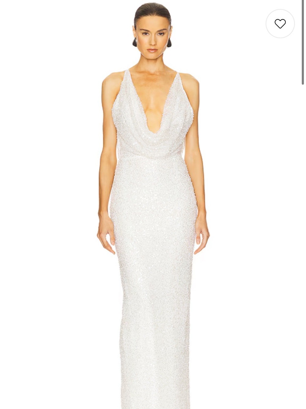 REVOLVE Terrence Gown in Ivory - Michael Costello
